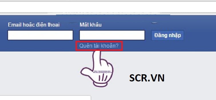 Đầu tiên các bạn truy cập vào trang chủ của Facebook