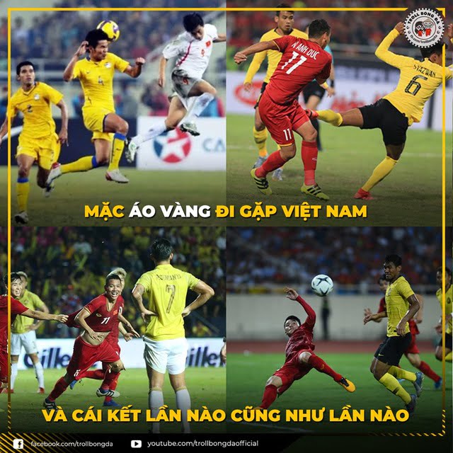 Đội tuyển Malaysia luôn gặp thất bại khi mặc áo vàng thi đấu tại sân đội tuyển Việt Nam, nhưng dường như chưa rút ra được bài học