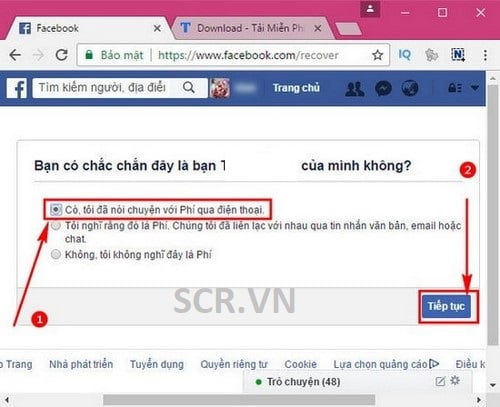 Ở bước này bạn bè của bạn sẽ phải ấn chọn Có
