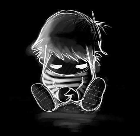 Hình đại diện đen trắng cute