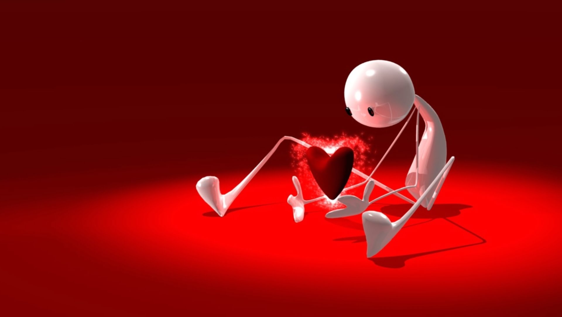 Hình ảnh 3D về trái tim tình yêu