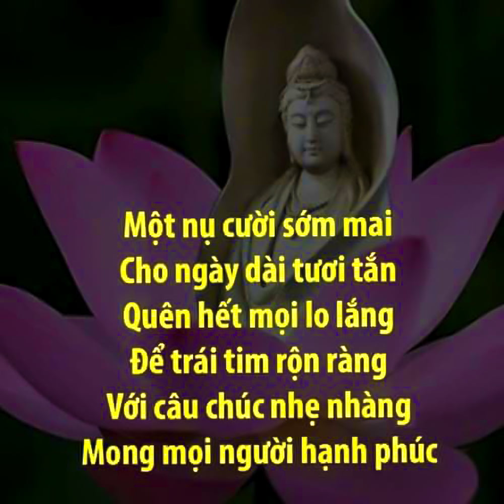 Hình Phật nụ cười sớm mai