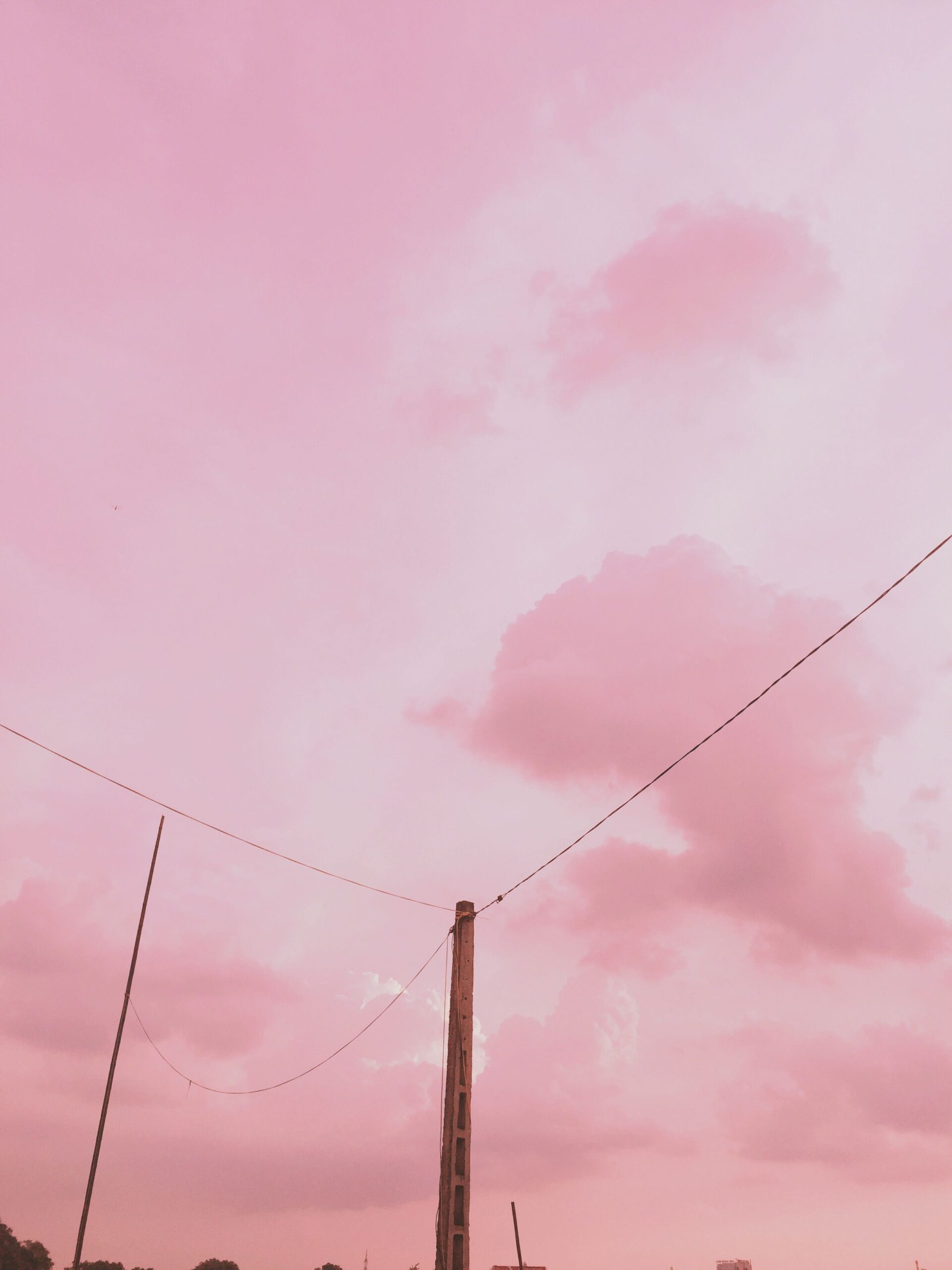 25 mẫu hình nền bầu trời màu hồng cho điện thoại