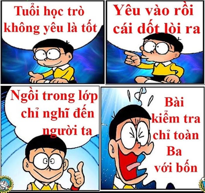 Hình vui hài hoạt hình Nobita