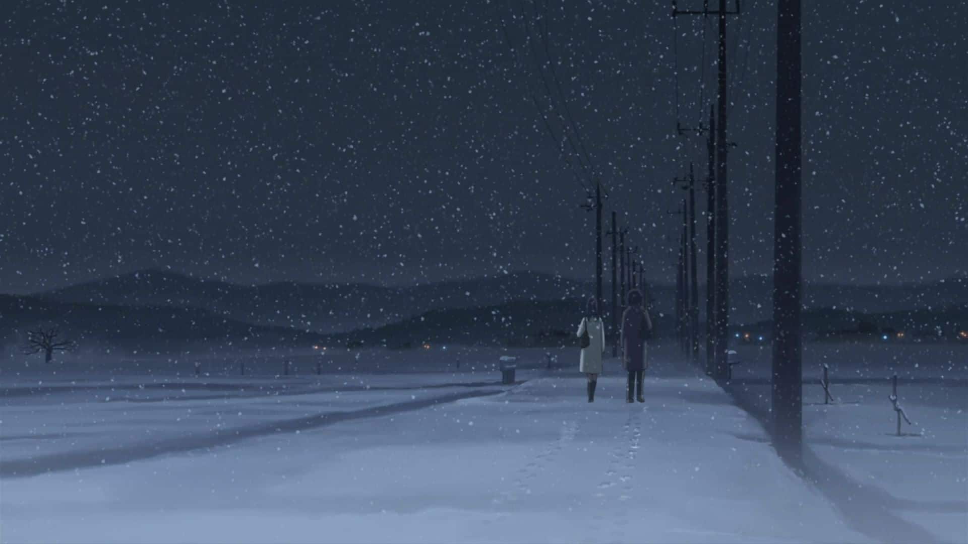 Hình mùa đông lạnh Anime