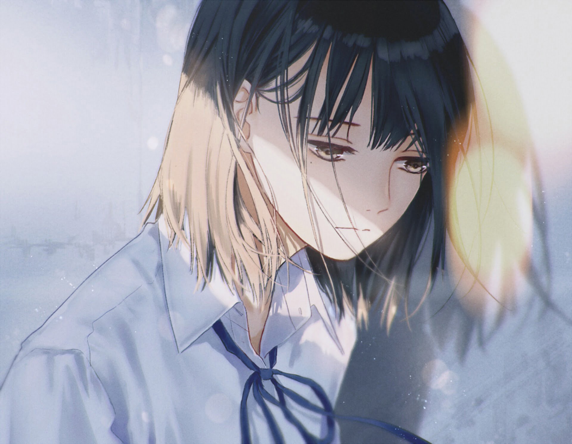 Hình Anime cô gái buồn đẹp