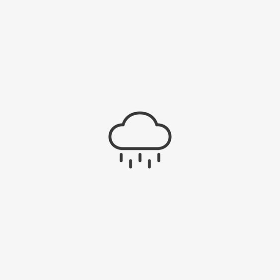 Hình vẽ đám mây mưa đơn giản nhất