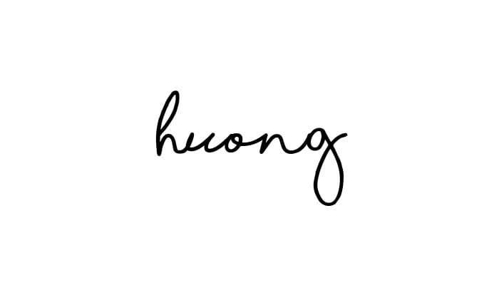 Kiểu chữ ký tên Hương