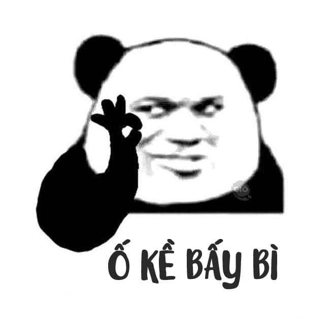 Meme troll panda Ố kề bấy bì