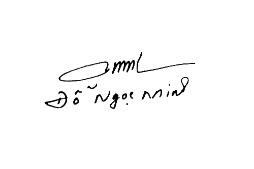 Mẫu chữ ký tên Minh