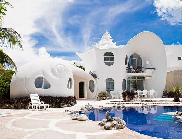 Ngôi nhà vỏ sò ở Mexico