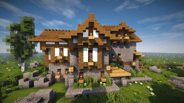 Nhà đẹp trong minecraft