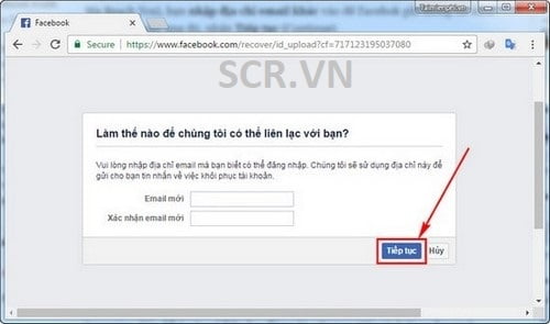 Nhập địa chỉ Email mới của bạn