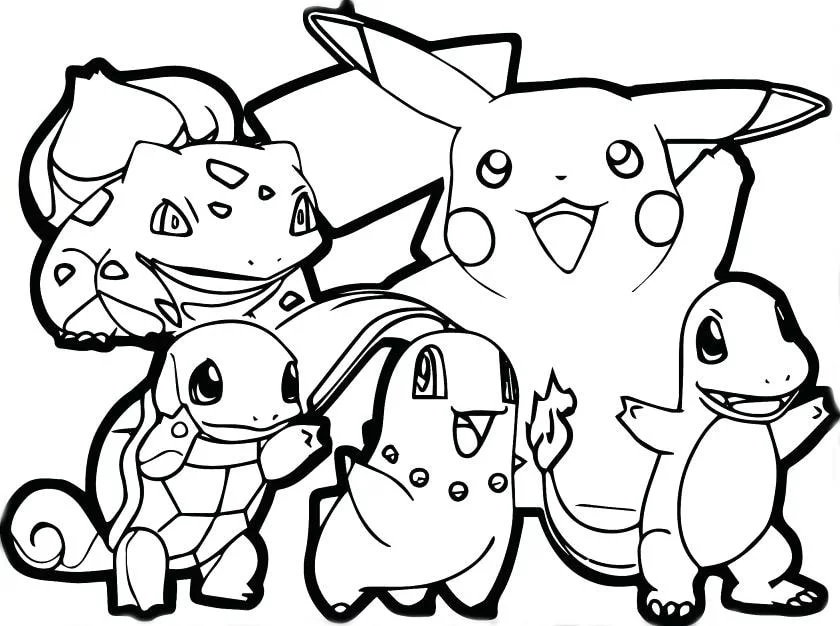 Tranh Pokemon dễ thương