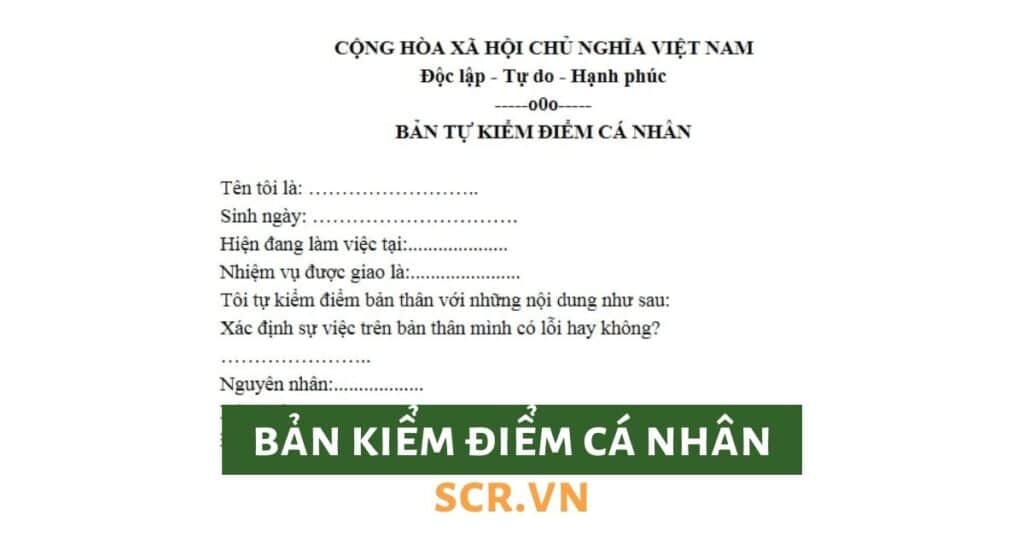 Bản Kiểm Điểm Cá Nhân 2022 ❤️ Mẫu Kiểm Điểm Chuẩn - EU-Vietnam ...