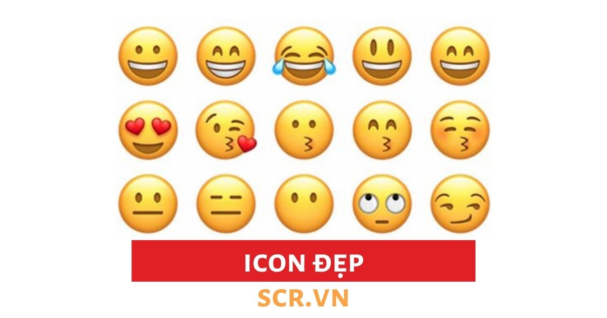 Icon Đẹp 2023 ❤️ 1001 Icon Emoji Biểu Tượng Cảm Xúc Mới