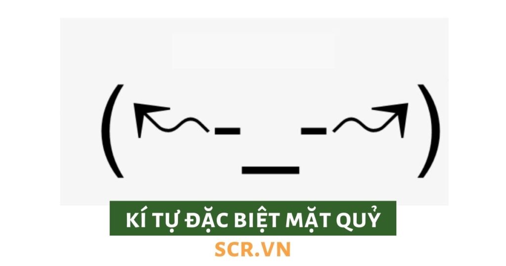kí tự đặc biệt mặt quỷ