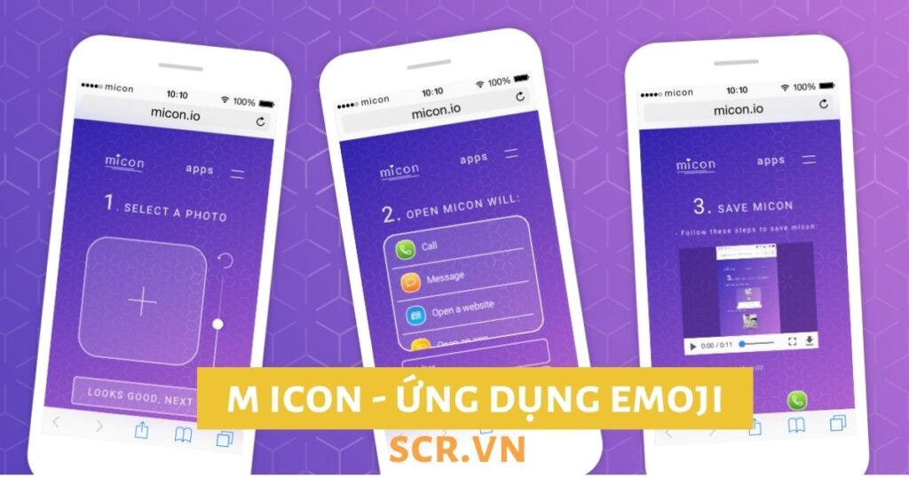 m icon tạo emoji