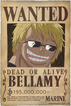Chế hình Wanted One Piece Bellamy
