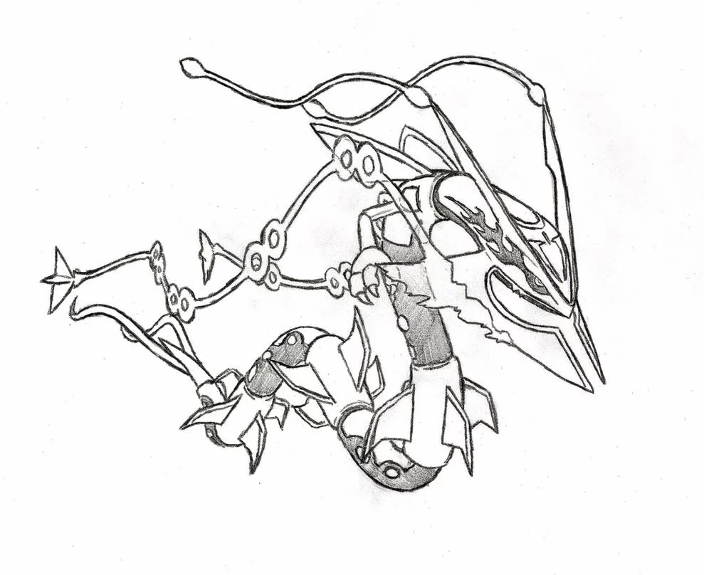 Mega Rayquaza tô màu