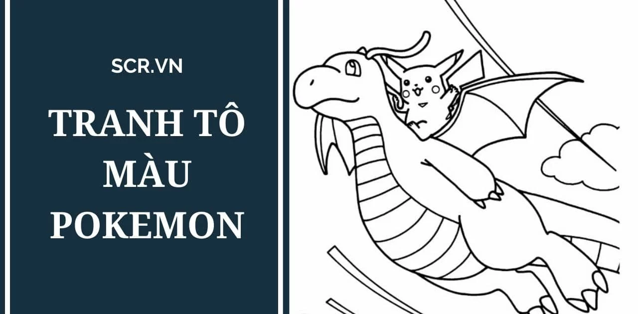 TRANH TÔ MÀU POKEMON