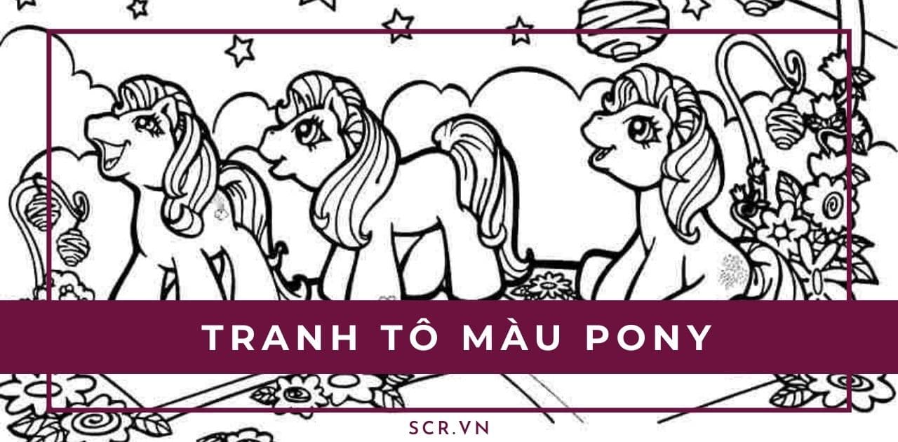 Tranh Tô Màu Pony Người ❤️ 1001 Hình Ngựa Pony Đẹp