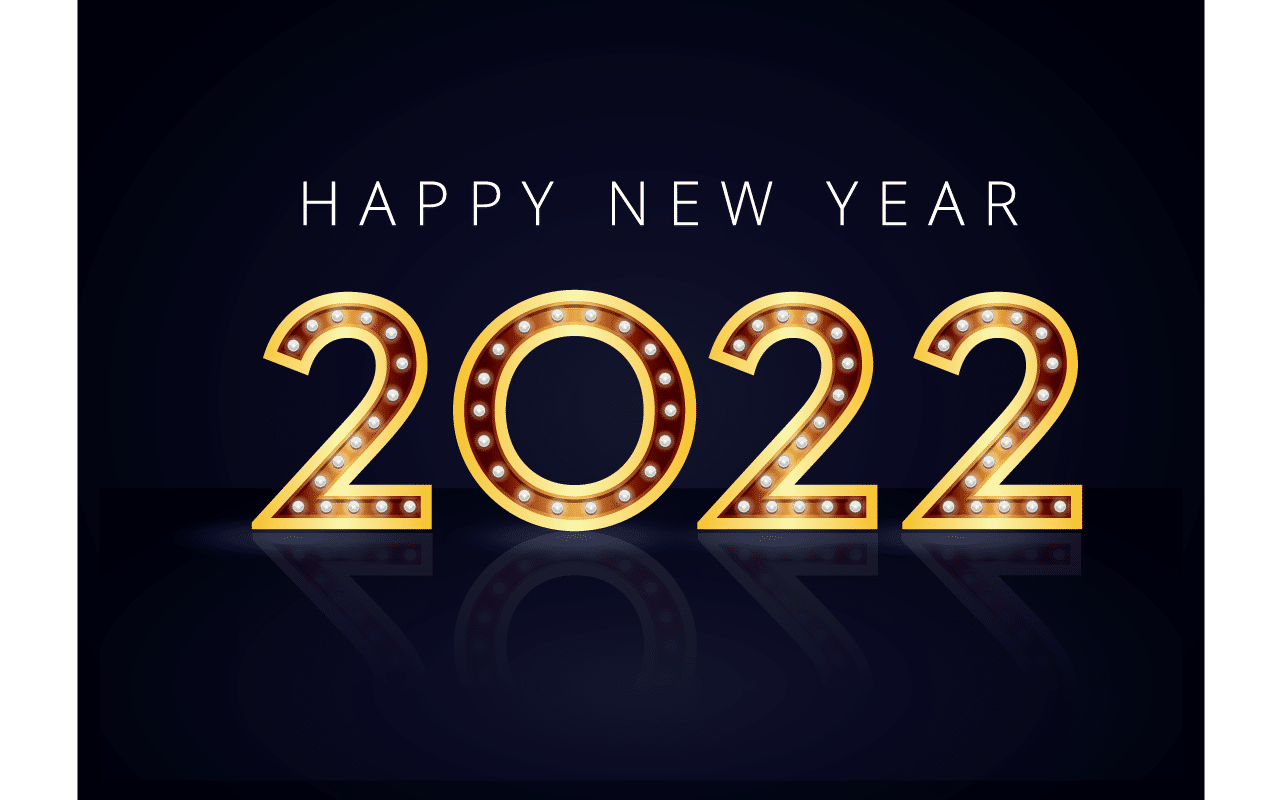 Ảnh Chữ Happy New Year 2022 Đẹp