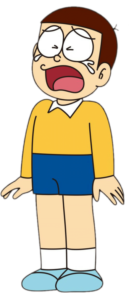 Ảnh Nobita khóc thật to