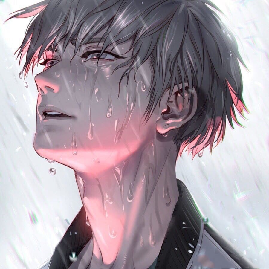 Ảnh khóc trong mưa anime đắt giá