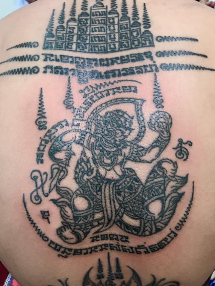 Ảnh xăm Khmer Hanuman đẹp