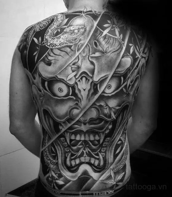 Hinh XÄƒm Máº·t Quá»· Kin LÆ°ng Ä'áº¹p Tattoo Máº·t Quá»· Cho Nam