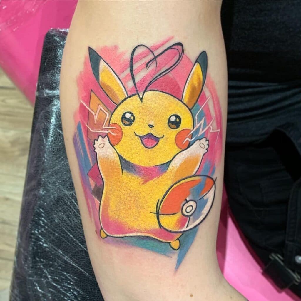 Ảnh Tattoo Pikachu Vorlage