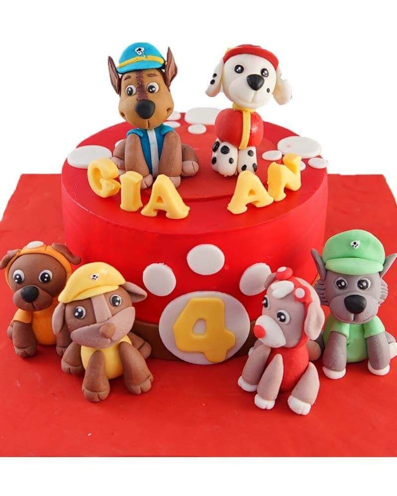 Bánh kem sinh nhật hình đội cứu hộ chó dành cho bé