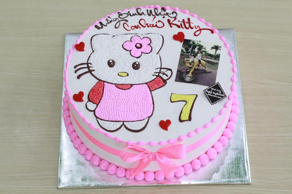 Bánh sinh nhật kitty cho con gái