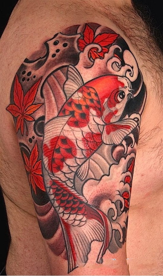 Bức tattoo cá đẹp và đặc sắc