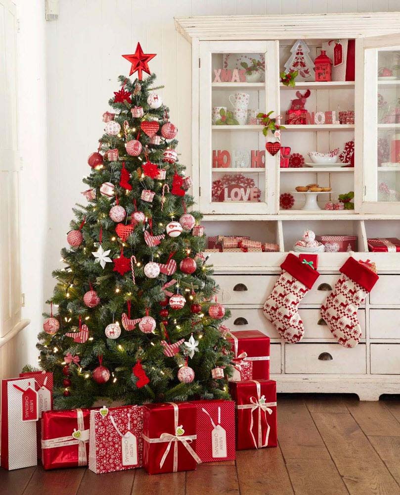 Cây thông Noel đẹp và những hộp quà