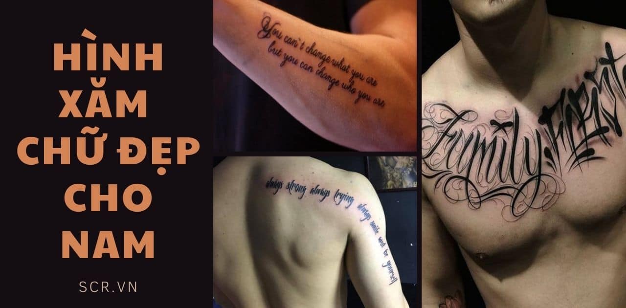 Hình Xăm Chữ Đẹp Cho Nam ❤️ 1001 Kiểu Tattoo Chữ Đẹp
