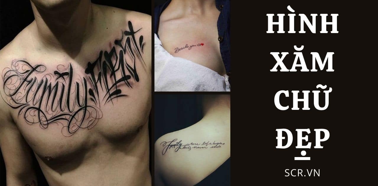 Hình Xăm Chữ Đẹp Nam Nữ ❤️ 1001 Tattoo Chữ Ý Nghĩa