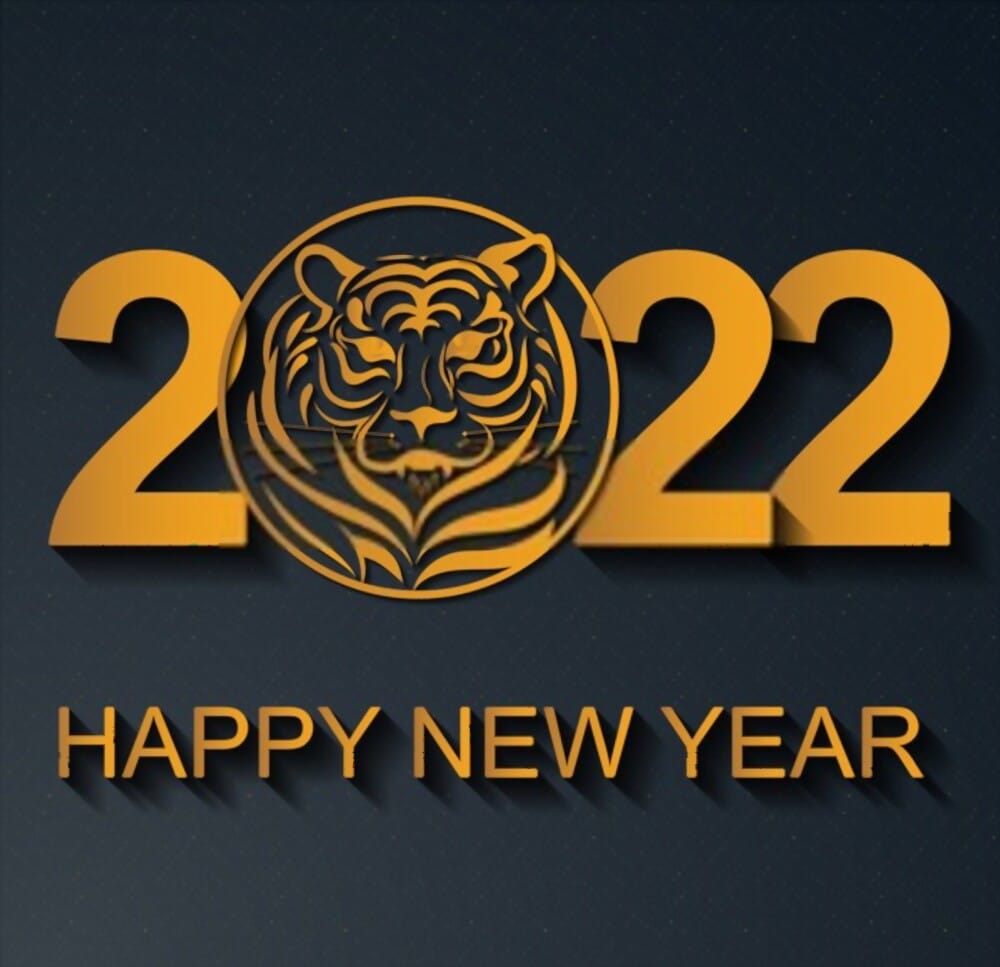 Hình Happy New Year 2022 Nhâm Dần