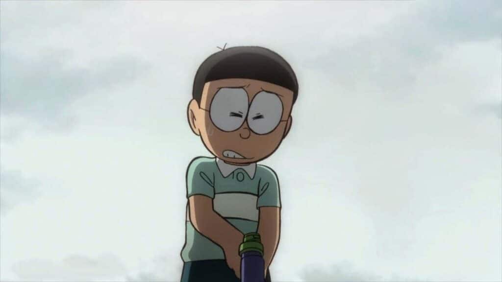 Hình Nobita buồn đau đơn