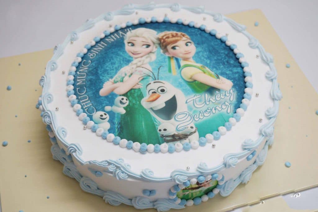 Hình ảnh bánh sinh nhật công chúa Elsa đẹp mắt