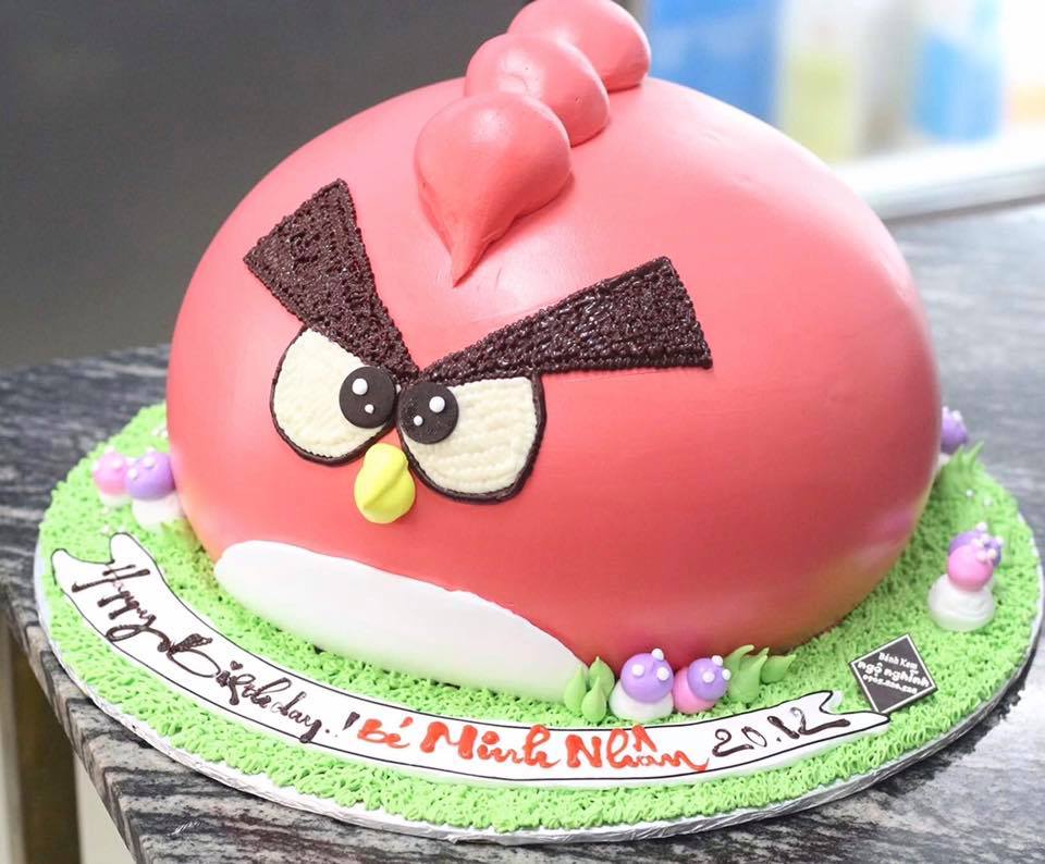 Hình ảnh bánh sinh nhật tạo hình angry bird