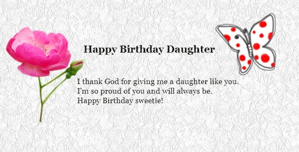 Hình ảnh tặng sinh nhật con gái với câu chúc tình cảm