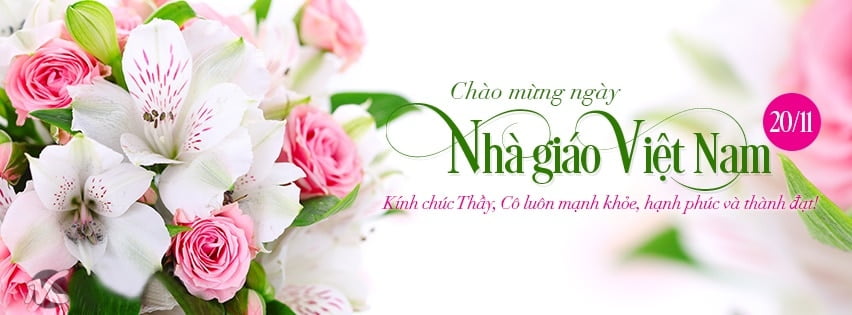 Hình hoa chào mừng ngày nhà giáo Việt nam
