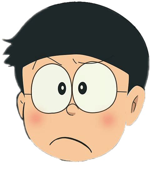 Hình khuôn mặt buồn của Nobita