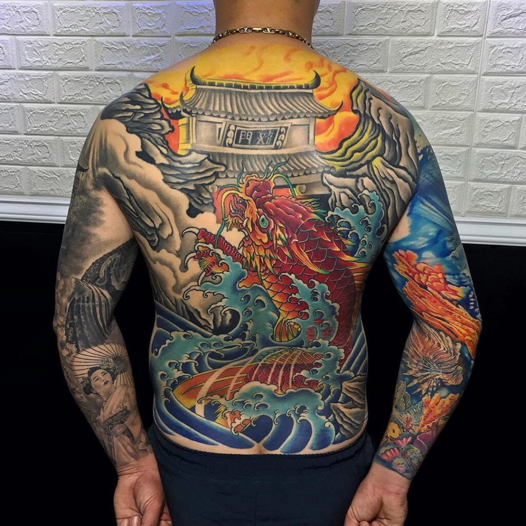 Hình Xăm Rồng Kín Lưng Đẹp Cho Nam ️ Tattoo Rồng Chất