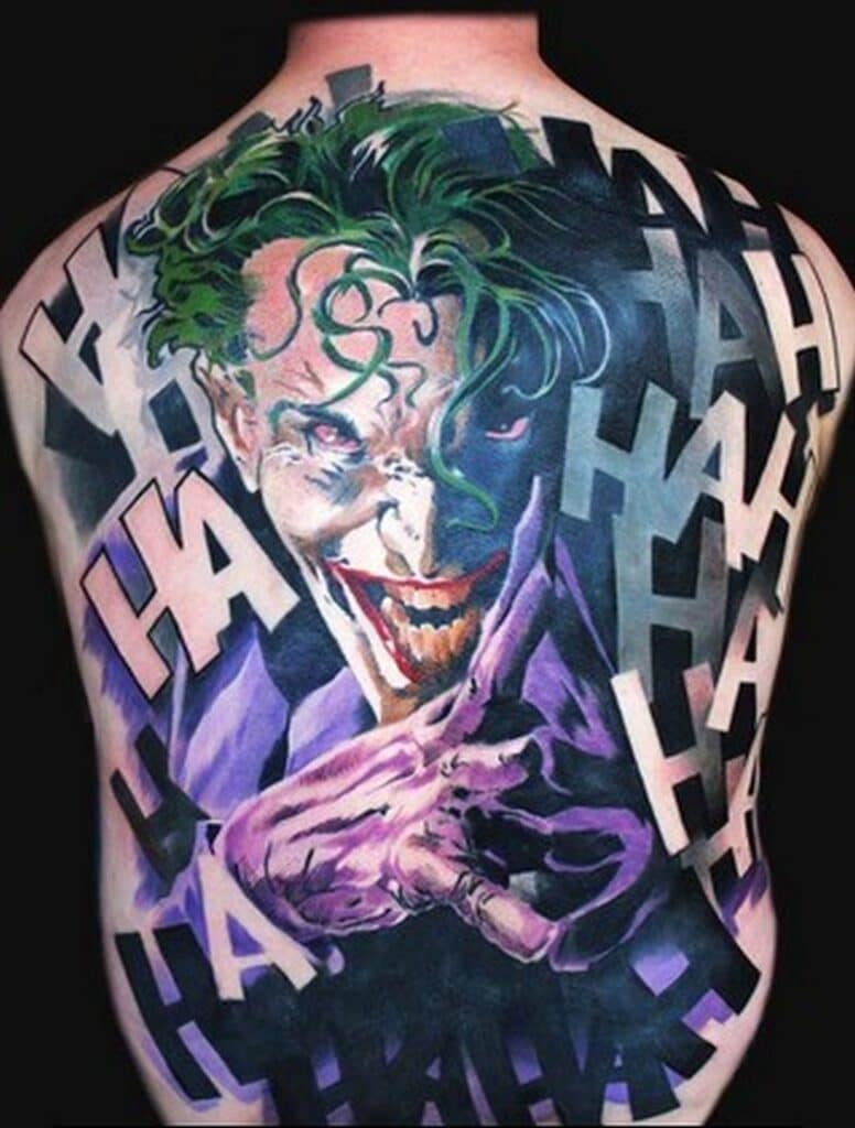 Hình xăm Joker kín lưng cực chất  Joker full backTattoo  Tattoo timelapse   Dong Tribal  YouTube