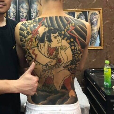 Hình tattoo Nhật cổ ấn tượng
