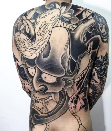 Hình tattoo Yakuza full lưng