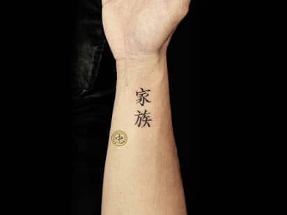 Hình tattoo chữ Tàu ở tay